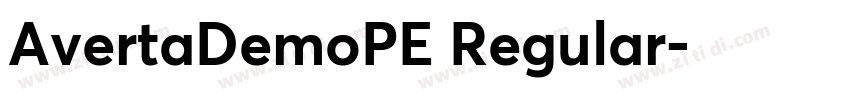 AvertaDemoPE Regular字体转换